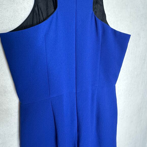 NWoT BCBGeneration Electric Blue Mesh Cutout Jumpsuit – Size 6 - Picture 8 of 11